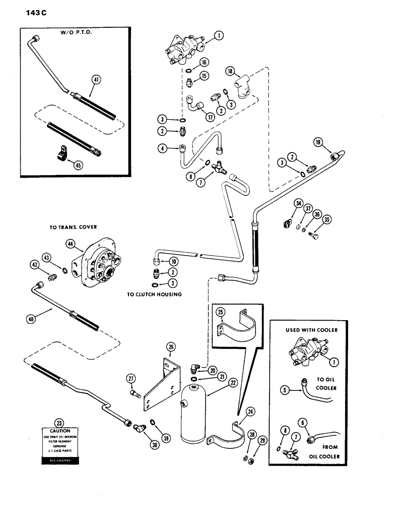 Схема запчастей Case IH 770 - (143C) - STEERING AND BRAKE VALVE SYSTEM, HYDRAULIC BRAKES W/ MECHANICAL SHIFT, USD PRIR TO TRAC. S/N 8693001 (05) - STEERING