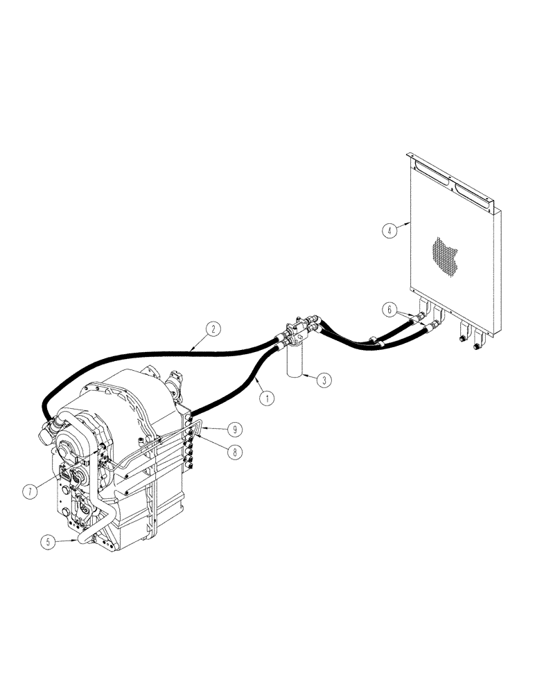 Схема запчастей Case IH STX275 - (01-02[01]) - PICTORIAL INDEX - POWER SHIFT TRANSMISSION AND PTO CLUTCH LUBE WITHOUT ACCUSTEER (00) - PICTORIAL INDEX