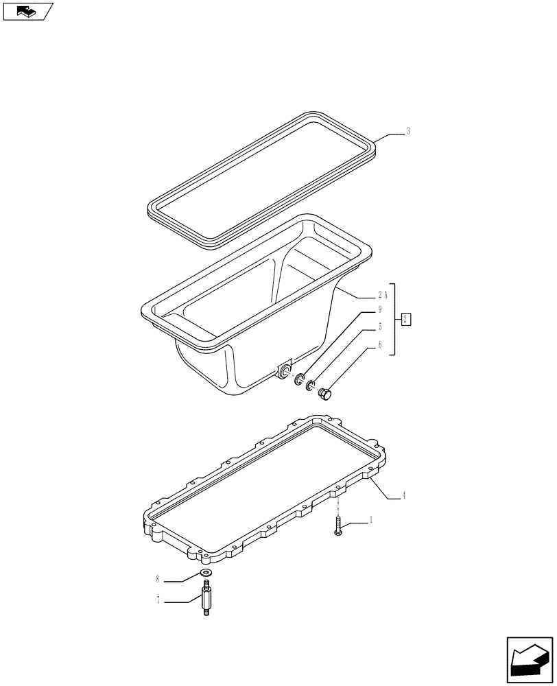 Схема запчастей Case IH F2CFE613T A019 - (10.102.01) - ENGINE OIL SUMP (504367632) (10) - ENGINE