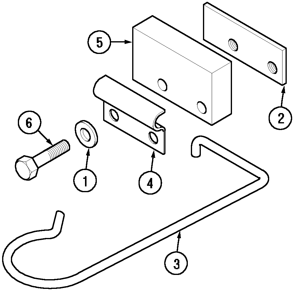 Схема запчастей Case IH CX50 - (09-61) - HITCH - TOP LINK SUPPORT (09) - CHASSIS/ATTACHMENTS