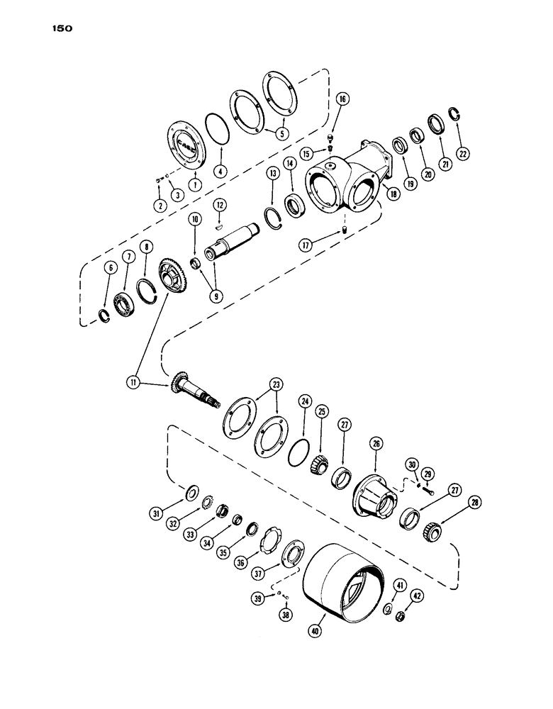 Схема запчастей Case IH 1030 - (150) - BELT PULLEY (09) - CHASSIS