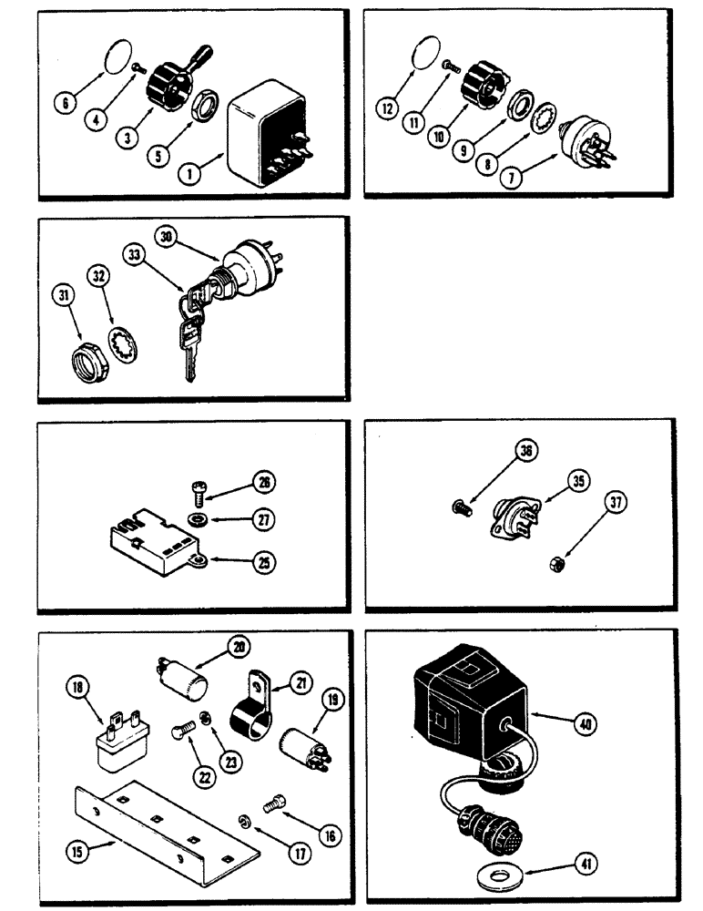 Схема запчастей Case IH 4690 - (4-082) - INSTRUMENT PANEL COMPONENTS (04) - ELECTRICAL SYSTEMS