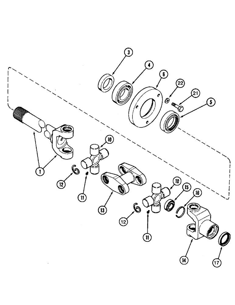 Схема запчастей Case IH 8920 - (5-030) - FRONT AXLE SHAFT, MFD TRACTOR (05) - STEERING