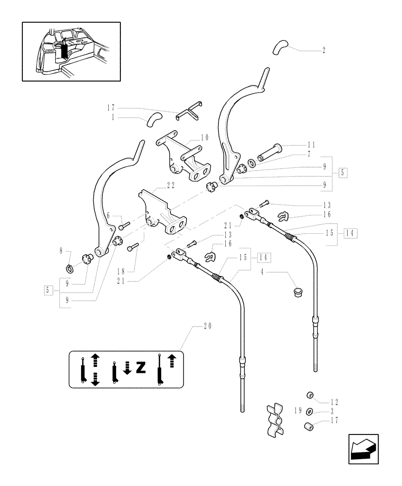 Схема запчастей Case IH MXU115 - (1.96.2) - CONTROL VALVE CONTROL (10) - OPERATORS PLATFORM/CAB