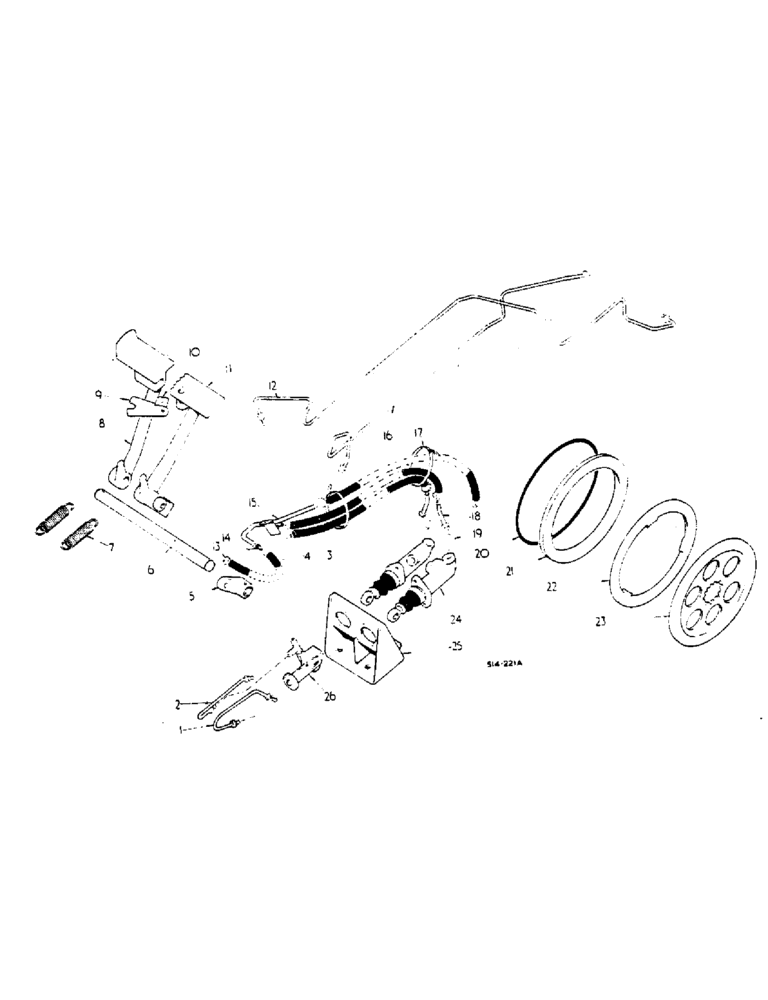 Схема запчастей Case IH 674 - (04-02) - BRAKES (5.1) - BRAKES