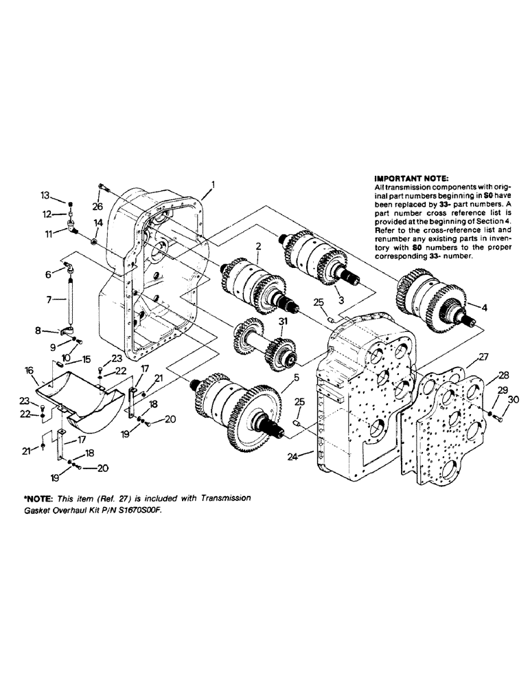 Схема запчастей Case IH 9110 - (04-71) - 33-1476T1 TRANSMISSION ASSEMBLY (04) - Drive Train