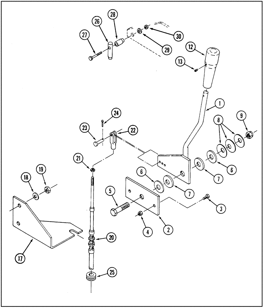 Схема запчастей Case IH 9240 - (3-014) - THROTTLE CONTROLS, ROPS MODELS (03) - FUEL SYSTEM