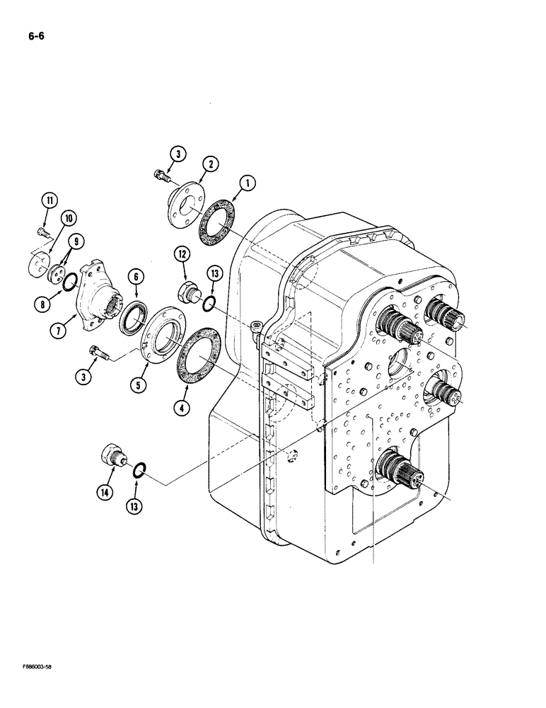 Схема запчастей Case IH 9180 - (6-06) - TRANSMISSION (06) - POWER TRAIN