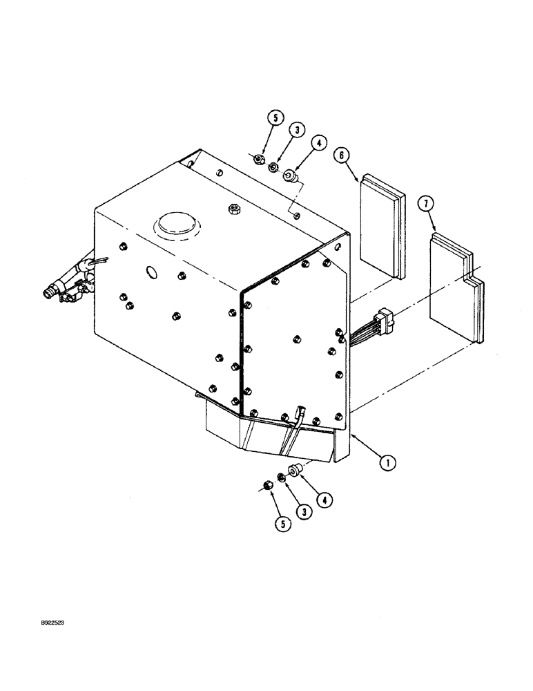 Схема запчастей Case IH 9270 - (9-084) - CAB AIR CONDITIONER & HEATER MODULE P.I.N. JCB0028400 THROUGH JEE0031849 (09) - CHASSIS/ATTACHMENTS