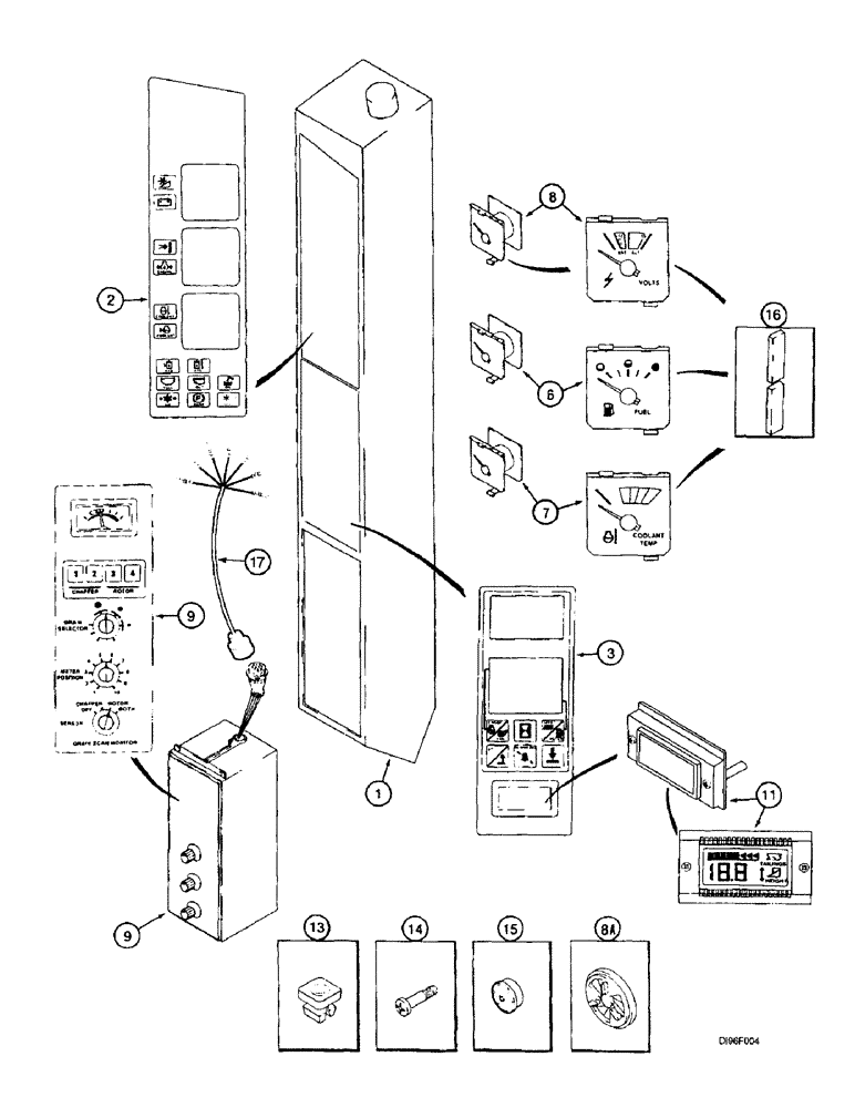 Схема запчастей Case IH 2166 - (4-22) - INSTRUMENT PANEL ASSEMBLY (06) - ELECTRICAL