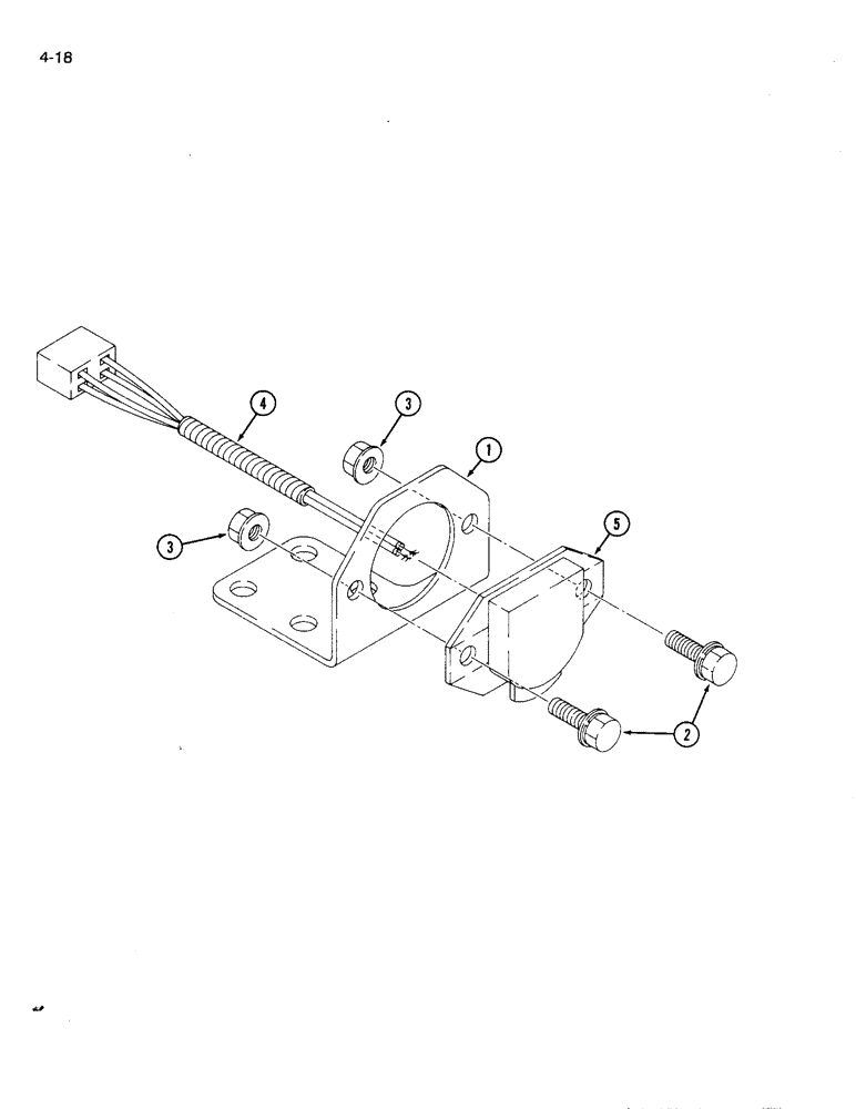 Схема запчастей Case IH 1120 - (4-18) - CONNECTOR, 7 PIN (04) - ELECTRICAL SYSTEMS