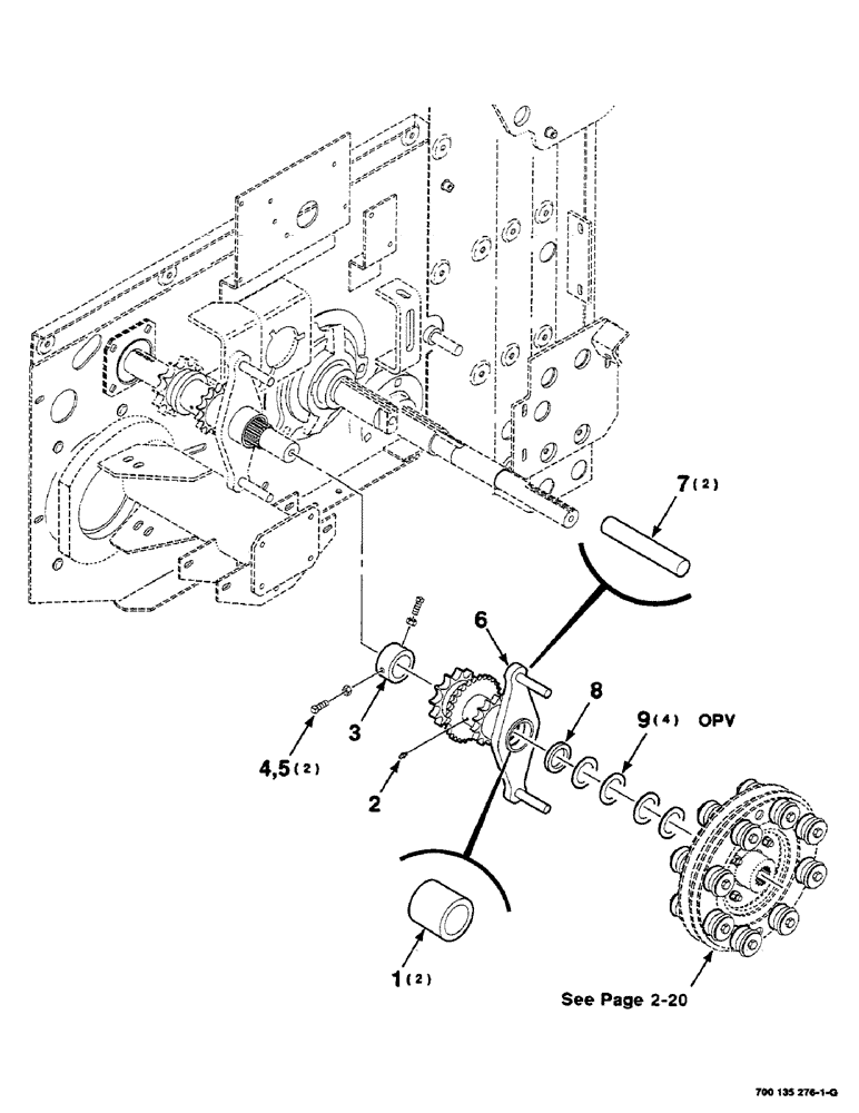 Схема запчастей Case IH RS451 - (2-18) - CLUTCH MOUNTING ASSEMBLY Driveline