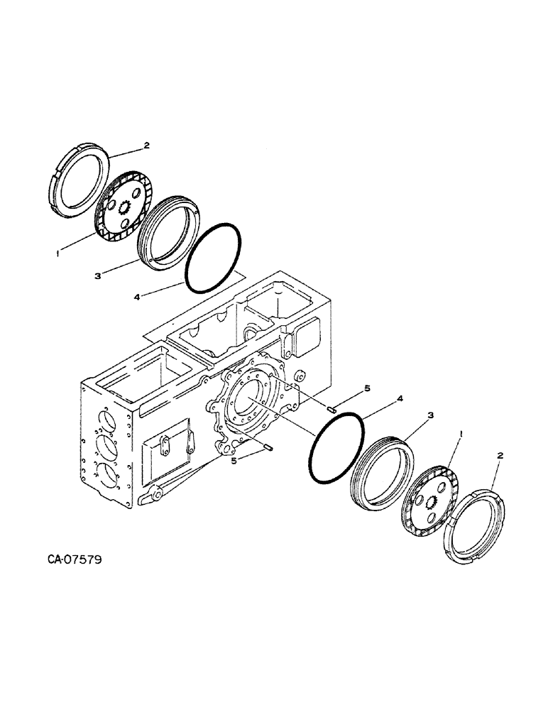 Схема запчастей Case IH 274 - (04-01) - BRAKES, MAIN BRAKE (5.1) - BRAKES