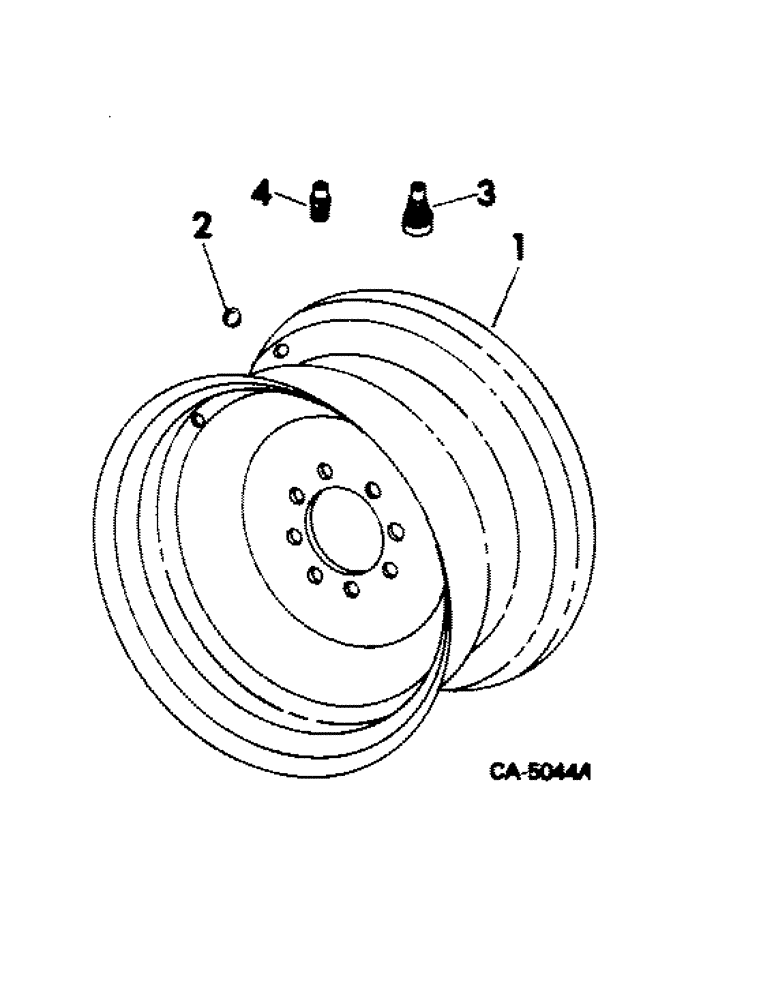 Схема запчастей Case IH 914 - (15-1) - WHEELS AND TRACTION, MAIN WHEEL RIM Wheels & Traction