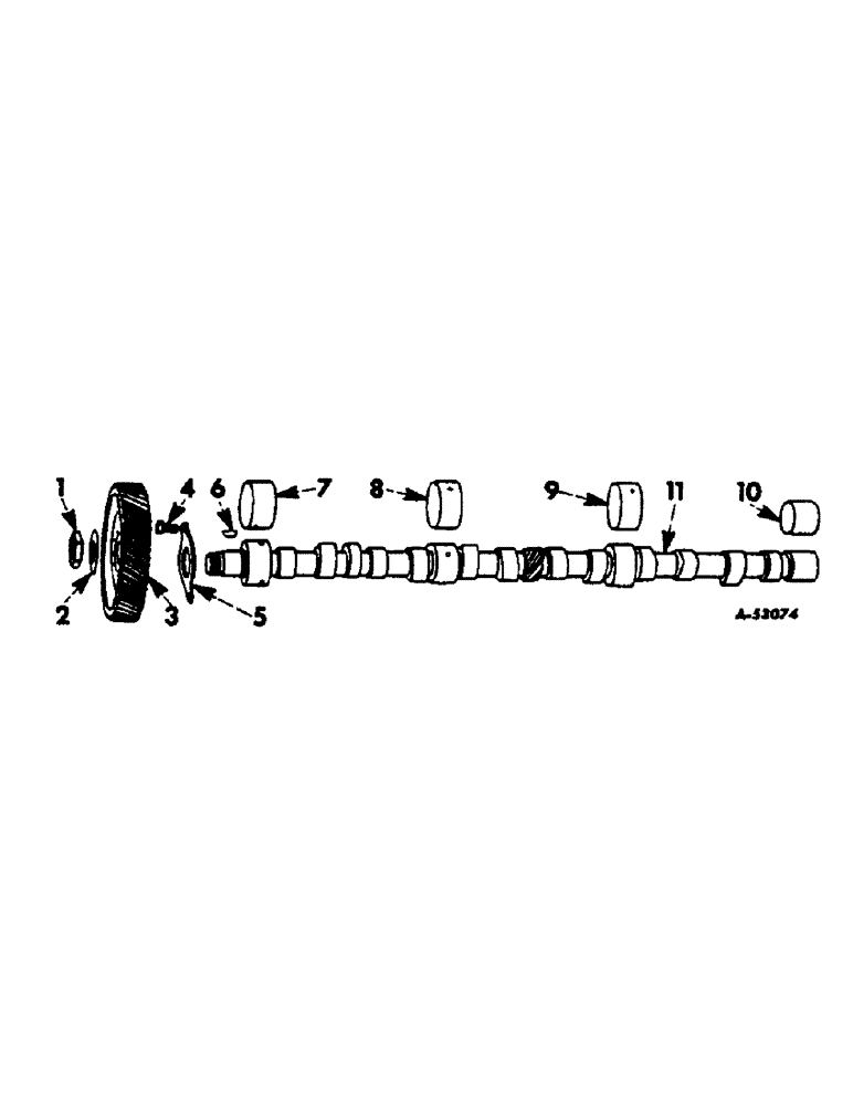 Схема запчастей Case IH 460 - (013) - CARBURETED ENGINE, CAMSHAFT AND RELATED PARTS (01) - ENGINE