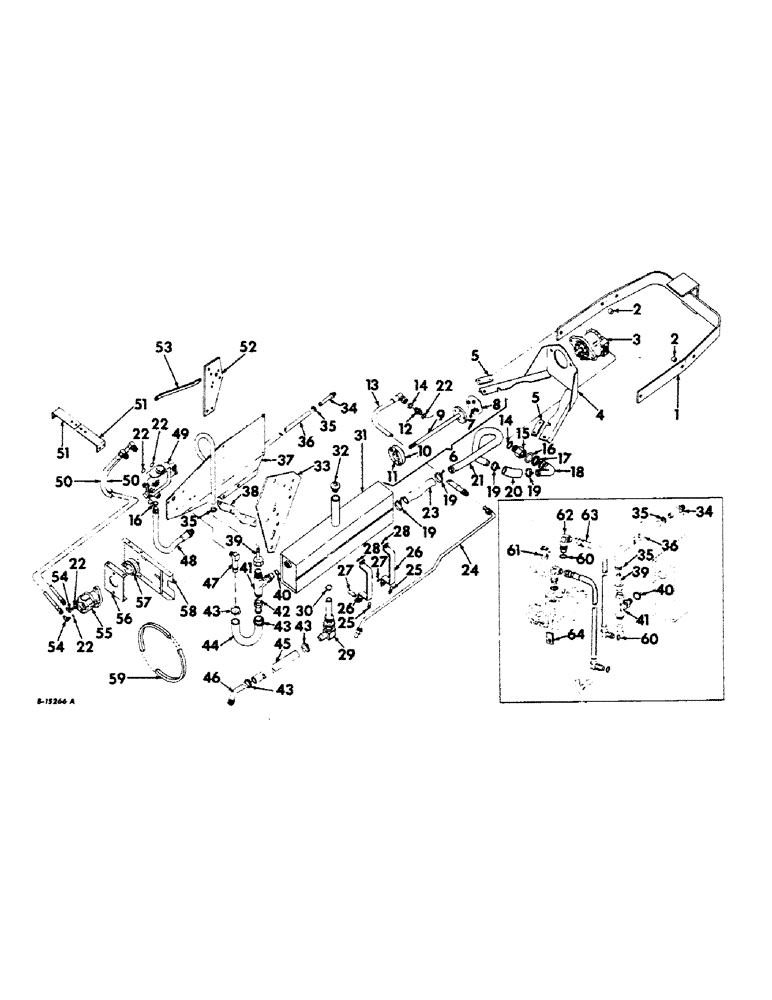 Схема запчастей Case IH 1110 - (M-21) - HYDRAULIC DRIVE AND RELATED PARTS, FOR INTERNATIONAL 404 AND 2404 SERIES TRACTORS 