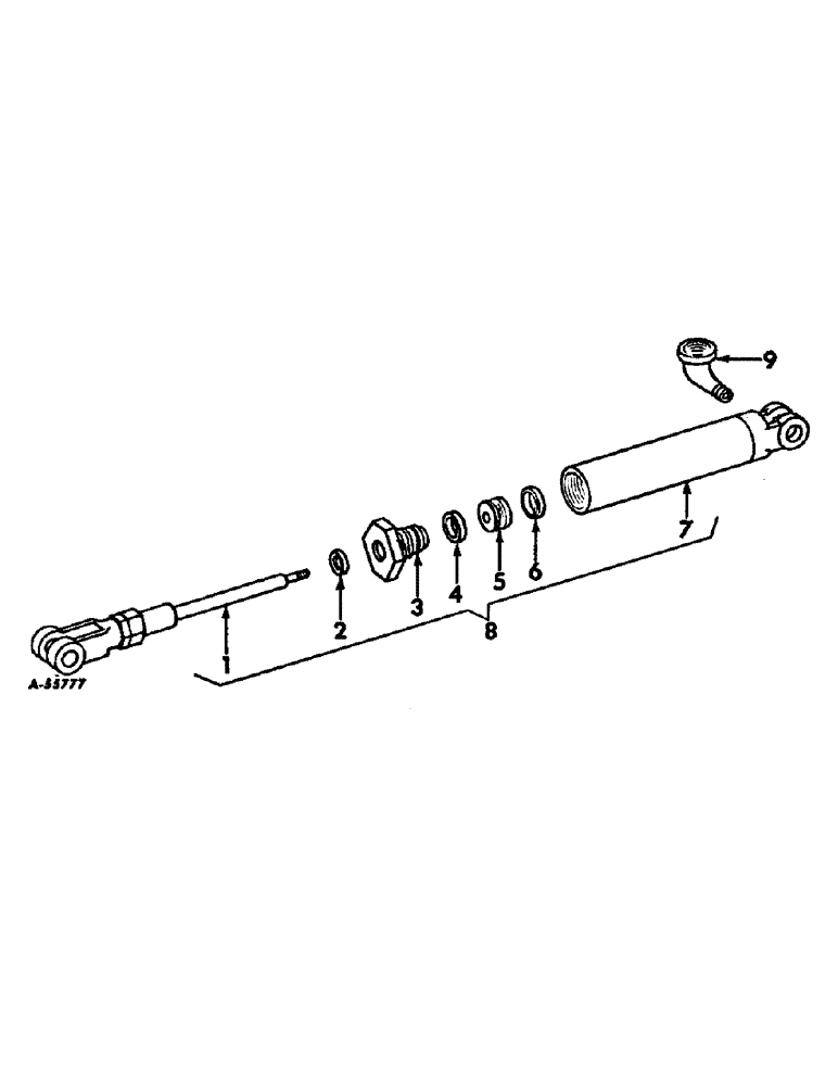 Схема запчастей Case IH 403 - (189) - HYDRAULIC PROPULSION CONTROL CYLINDER, CESSNA, NOT HYDROSTAIC GROUND DRIVE (35) - HYDRAULIC SYSTEMS