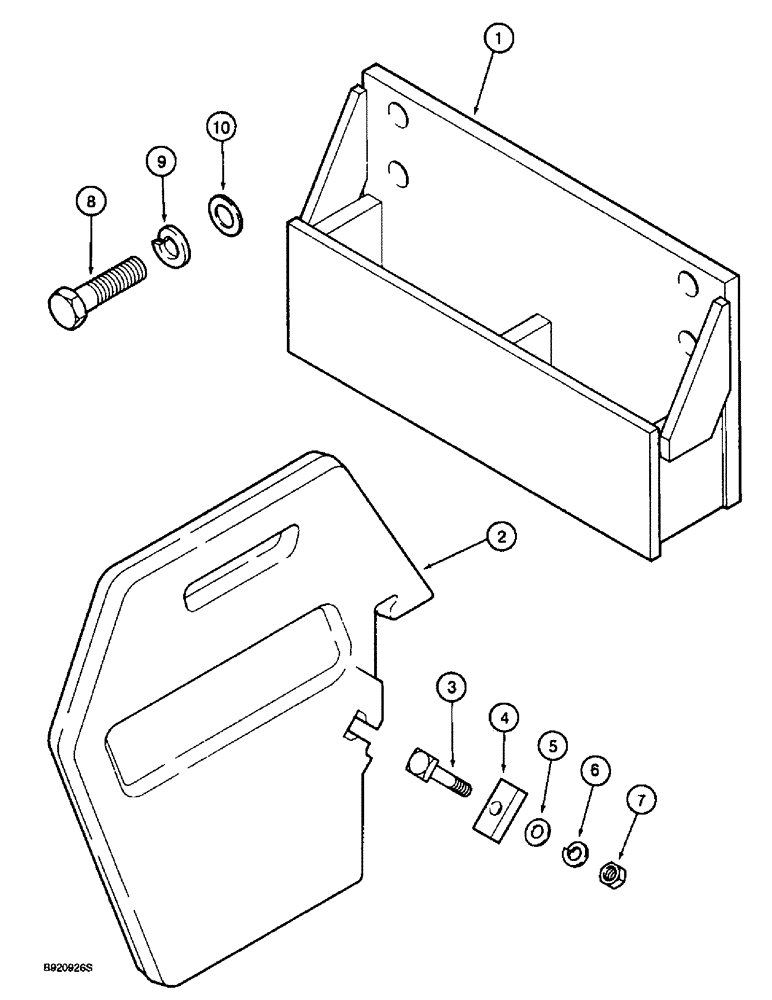 Схема запчастей Case IH 2055 - (9F-26) - WEIGHTS AND BRACKETS (12) - CHASSIS