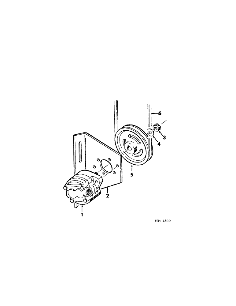 Схема запчастей Case IH 210 - (F-14[B]) - HYDRAULICS SYSTEM, HYDRAULIC PUMP MOUNTING AND DRIVE (07) - HYDRAULIC SYSTEM