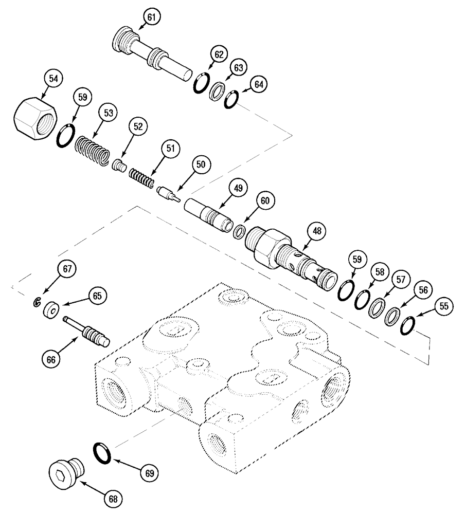 Схема запчастей Case IH MX90C - (08-28) - REMOTE VALVE ASSEMBLY (08) - HYDRAULICS