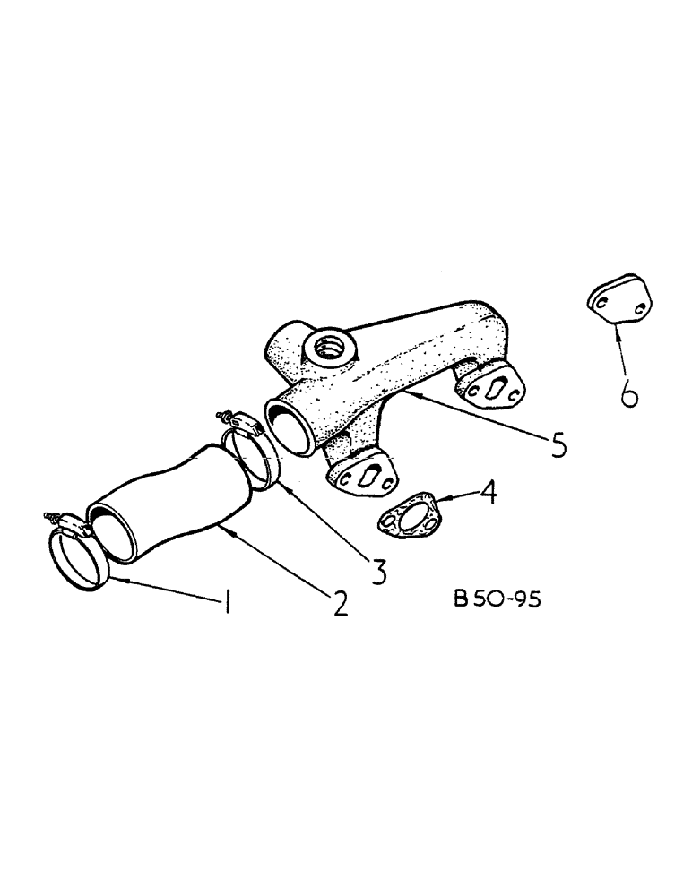 Схема запчастей Case IH 684 - (12-063) - COOLANT MANIFOLD Power