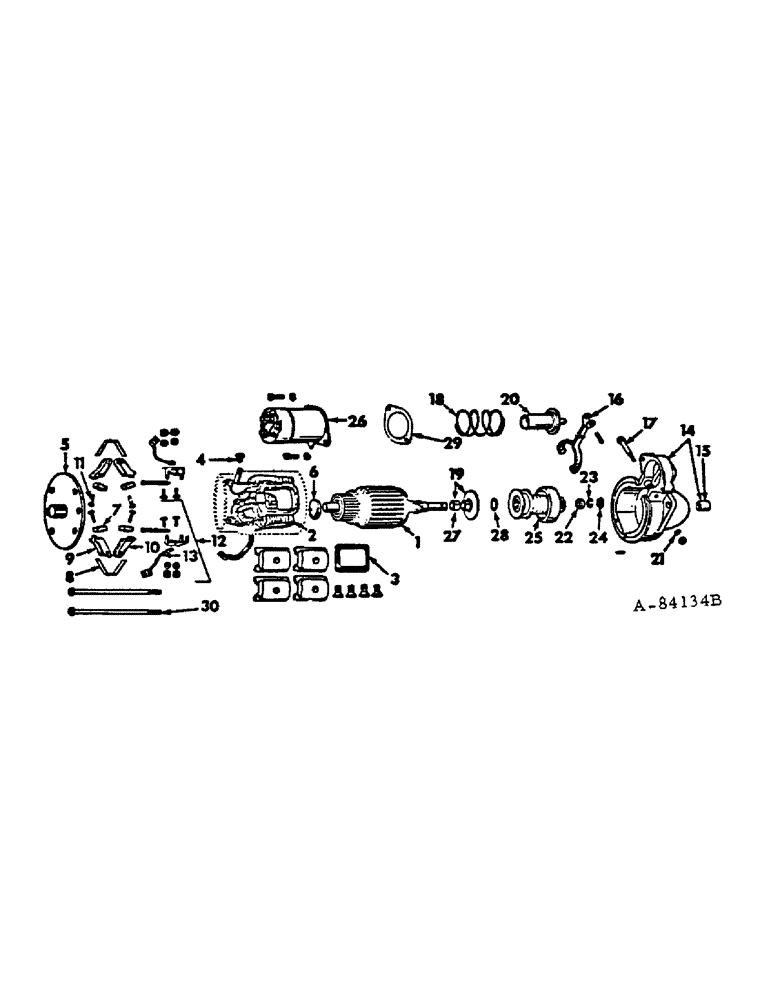 Схема запчастей Case IH 616 - (G-06) - ELECTRICAL SYSTEM, CRANKING MOTOR - DELCO-REMY, CARBURETED (06) - ELECTRICAL SYSTEMS