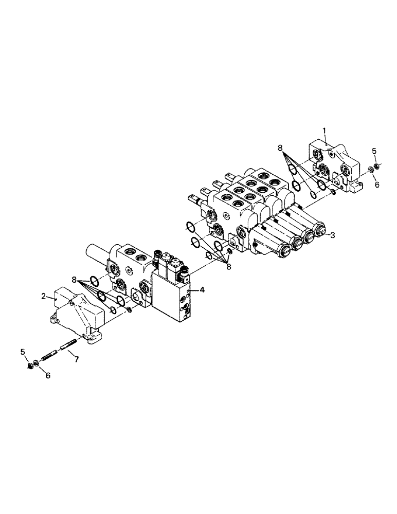 Схема запчастей Case IH CP-1400 - (08-18) - HYDRAULIC CONTROL VALVE ASSEMBLY (07) - HYDRAULICS