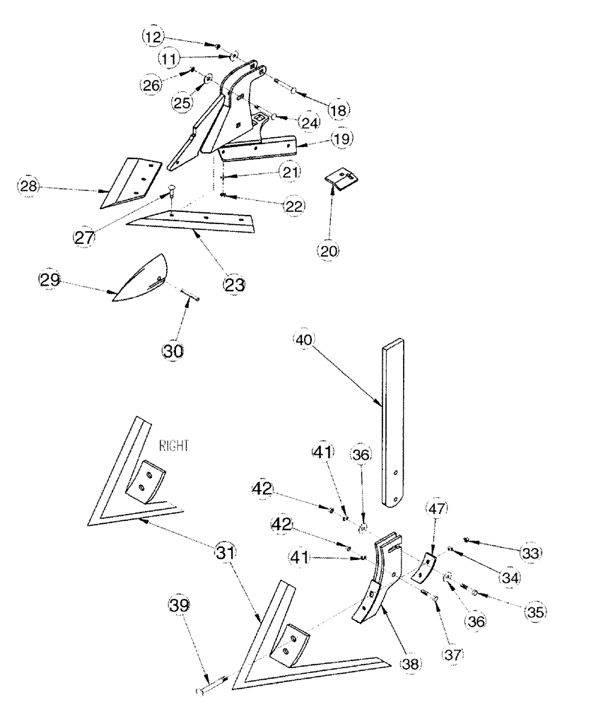 Схема запчастей Case IH 2240 - (09-11) - SWEEP OPTIONS 