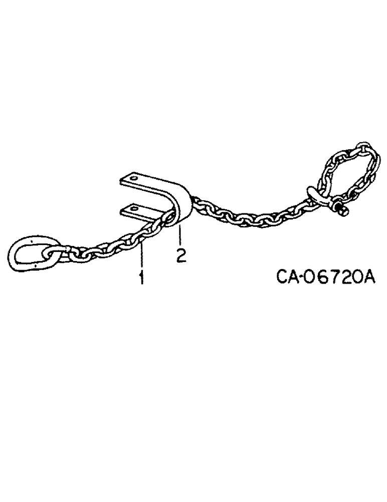 Схема запчастей Case IH 75 - (A-36) - SAFETY CHAIN 