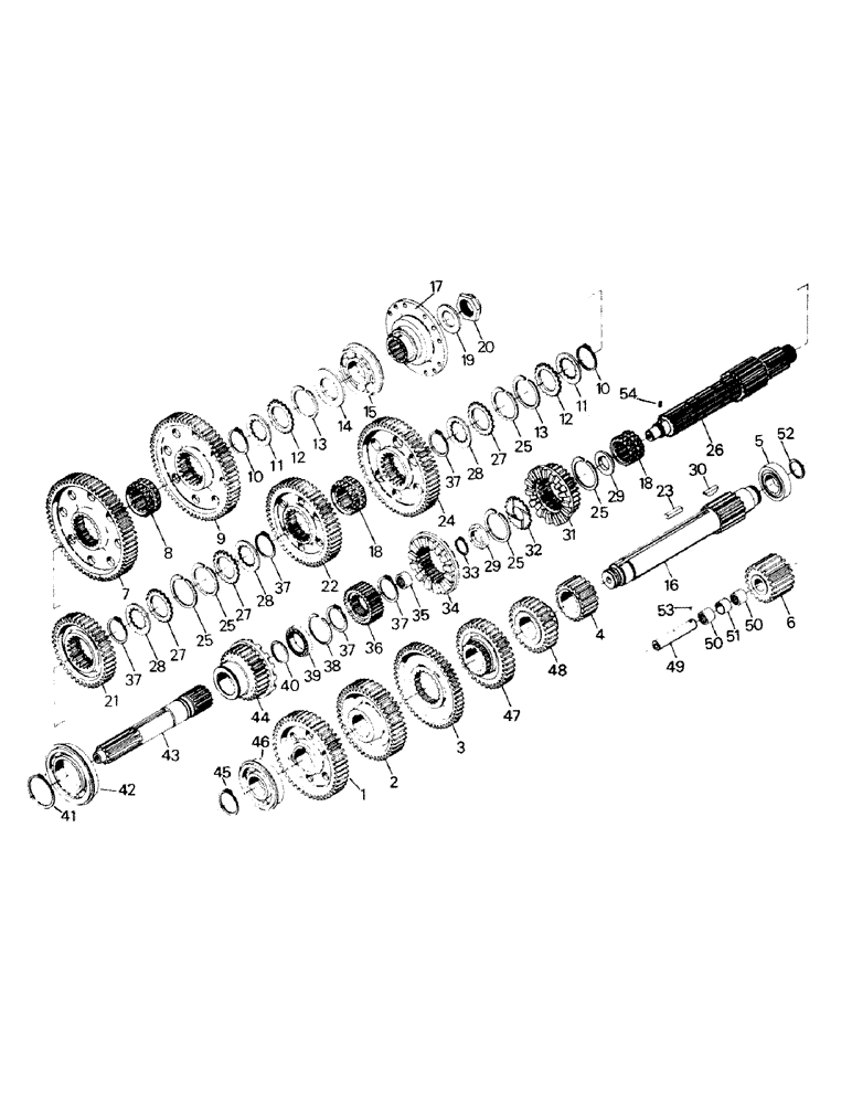 Схема запчастей Case IH RC210 - (04-22) - GEARS AND RELATED PARTS, TRANSMISSION 12-2043 AND 01-2214 (04) - Drive Train