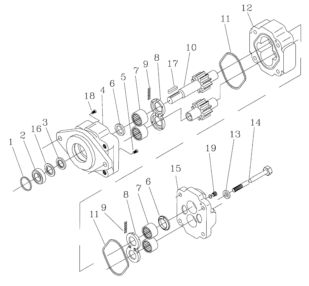 Схема запчастей Case IH 7700 - (B03[12]) - HYDRAULIC MOTOR,  M30A Hydraulic Components & Circuits