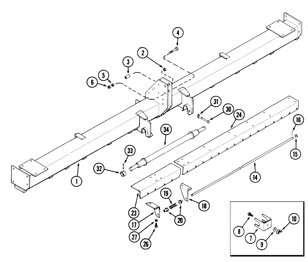 Схема запчастей Case IH 5400 - (9-002) - MAIN FRAME, CONVENTIONAL (GRAIN DRILLS BSN CKB0030000) (09) - CHASSIS