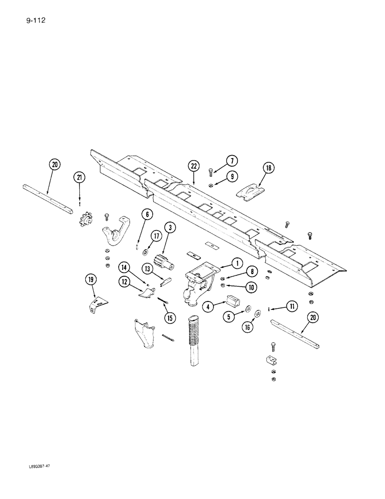 Схема запчастей Case IH 6300 - (9-112) - GRAIN FEED, CONTINUED (09) - CHASSIS/ATTACHMENTS