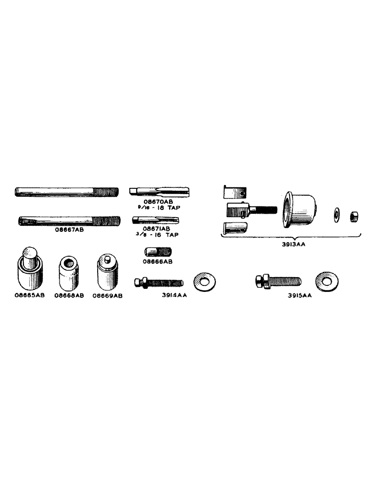 Схема запчастей Case IH S-SERIES - (169) - SPECIAL TOOLS FOR SERVICING HYDRAULIC CONTROL UNIT (88) - ACCESSORIES