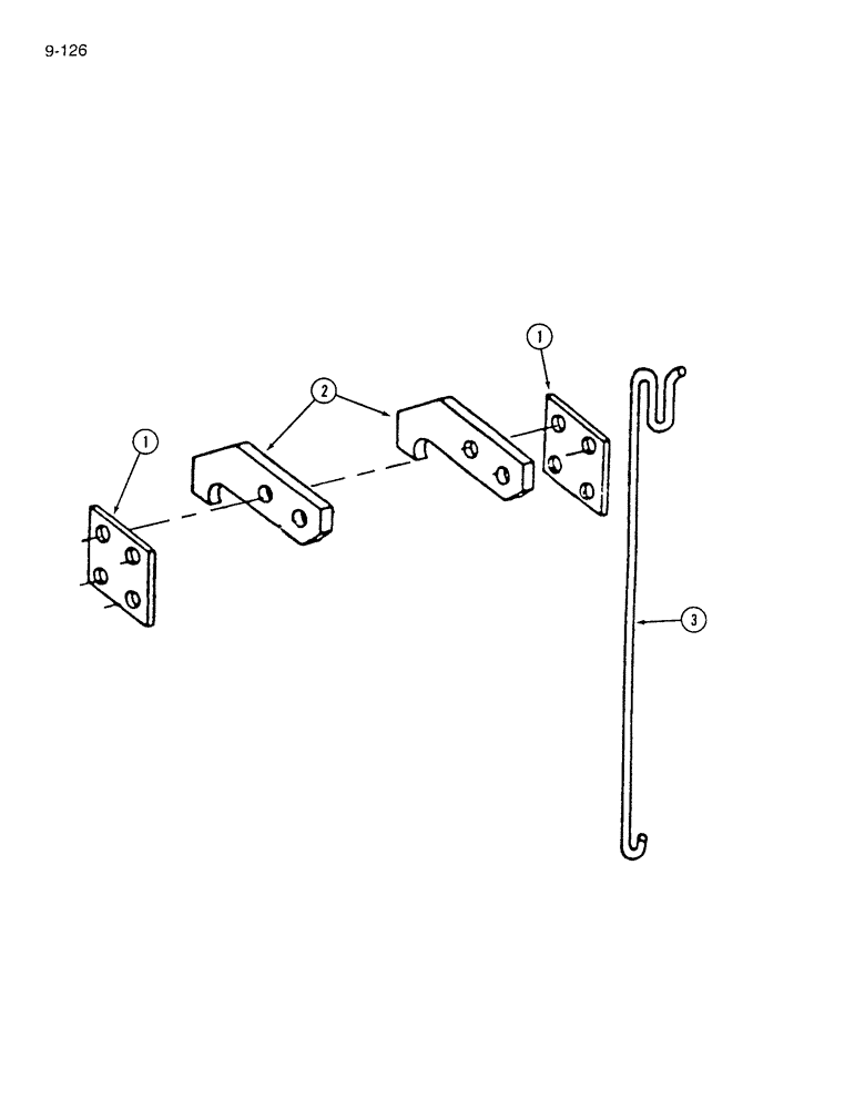 Схема запчастей Case IH 7200 - (9-126) - HYDRAULIC CYLINDER MOUNTING PARTS (09) - CHASSIS/ATTACHMENTS