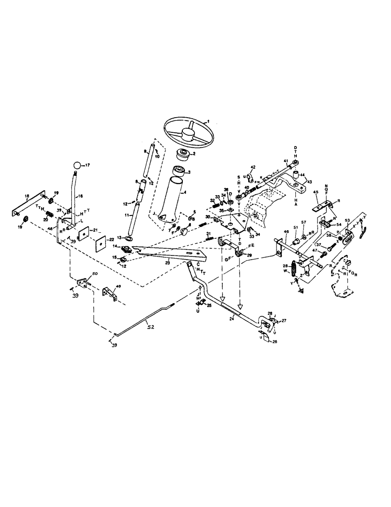 Схема запчастей Case IH 6000 - (5-2) - STEERING AND GROUND SPEED (05) - STEERING