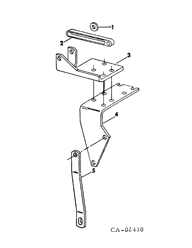 Схема запчастей Case IH DV-550 - (A-22) - ALTERNATOR-GENERATOR MOUNTING BRACKETS 