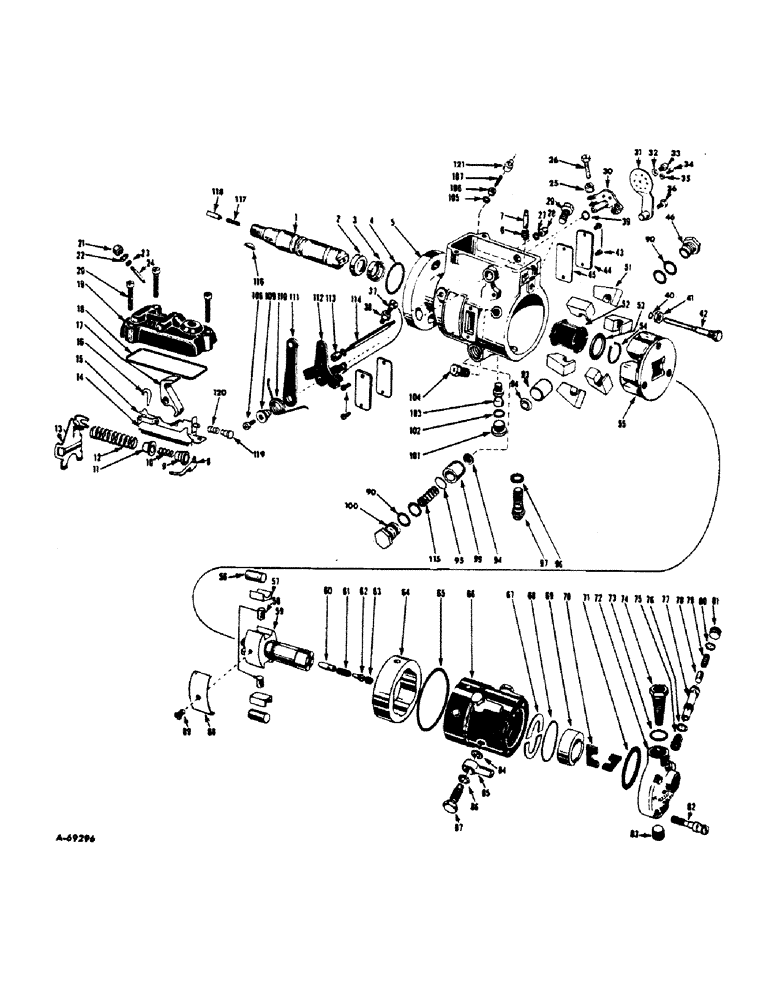 Схема запчастей Case IH 606 - (053) - FUEL SYSTEM, FUEL INJECTION PUMP (02) - FUEL SYSTEM