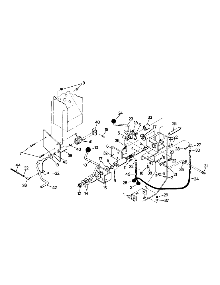 Схема запчастей Case IH PT225 - (01-41) - CAB CONTROLS, THROTTLE & TRANSFER CASE, LATER PTA 251, 280, 310, 325 (10) - CAB