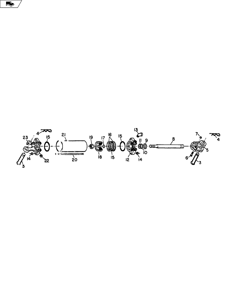 Схема запчастей Case IH 58C SERIES - (35.100.02) - HYDRAULIC CYLINDER ASSEMBLY (35) - HYDRAULIC SYSTEMS