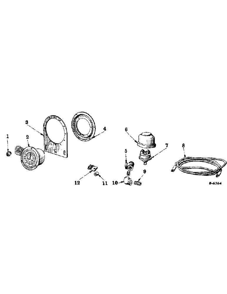 Схема запчастей Case IH FARMALL HV - (216) - ATTACHMENTS, ENGINE HOUR METER, SPECIAL Attachments