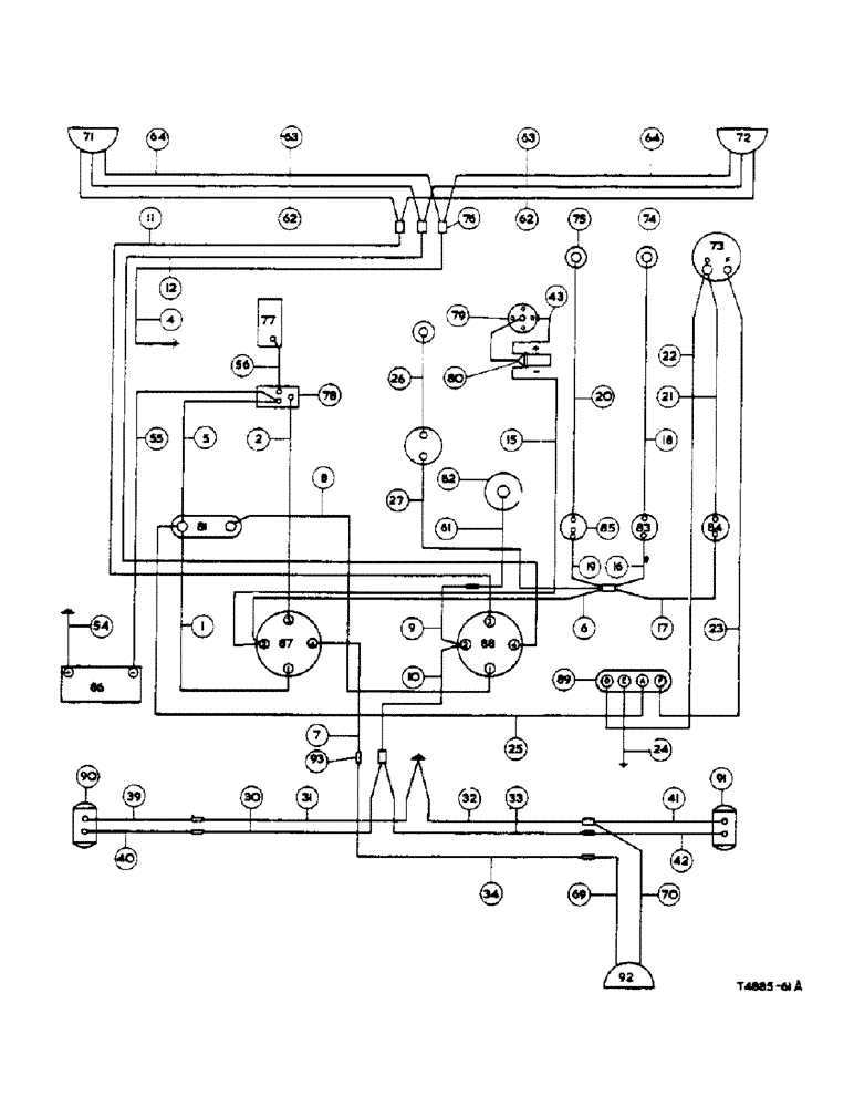 Схема запчастей Case IH 434 - (3-15) - ELECTRICAL SYSTEM, PETROL - ELECTRICAL (04) - ELECTRICAL SYSTEMS