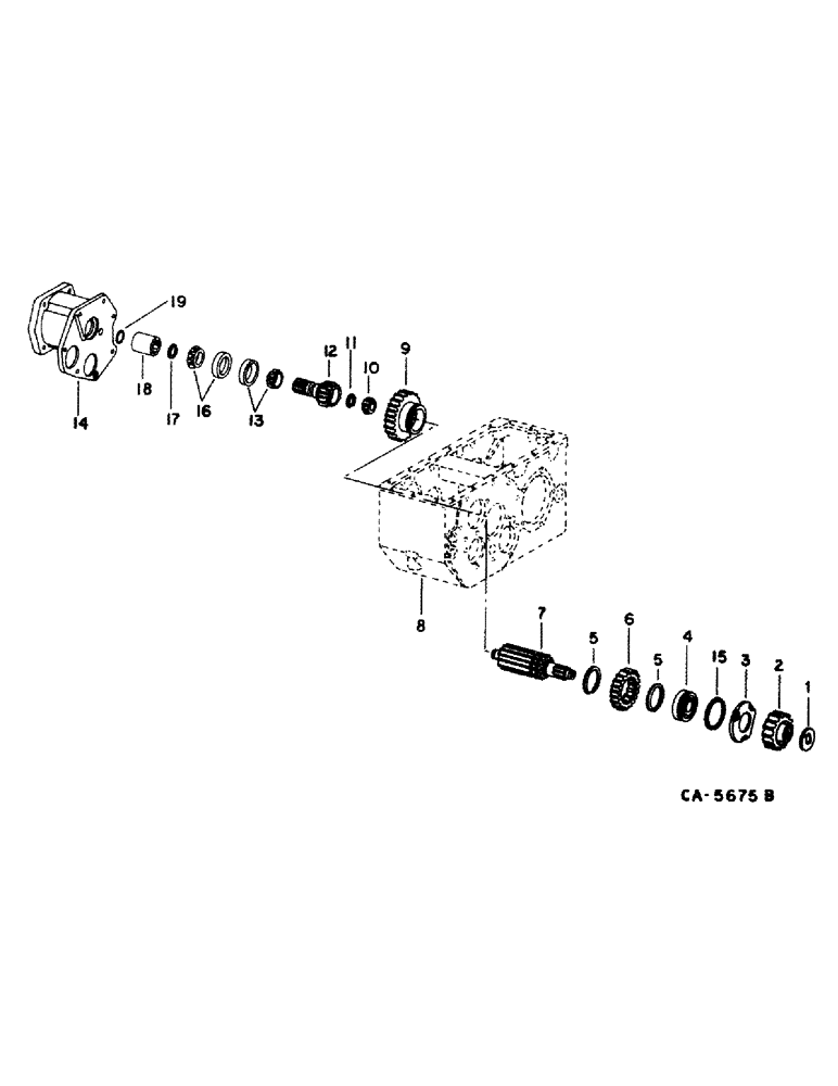 Схема запчастей Case IH 1420 - (07-01) - DRIVE TRAIN, TRANSMISSION, INPUT DRIVE SHAFT Drive Train