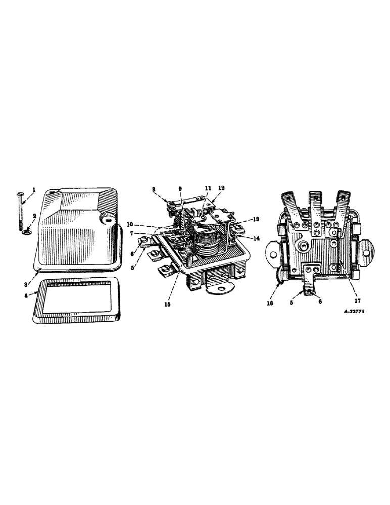 Схема запчастей Case IH 400-SERIES - (117) - ELECTRICAL SYSTEM, CARBURETED ENGINE, VOLTAGE REGULATOR, DELCO-REMY (06) - ELECTRICAL SYSTEMS