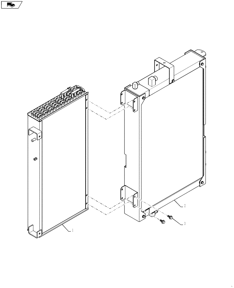 Схема запчастей Case IH 6130 - (10.106.08) - OIL/CONDENSOR COOLER COMBO ASSEMBLY (10) - ENGINE