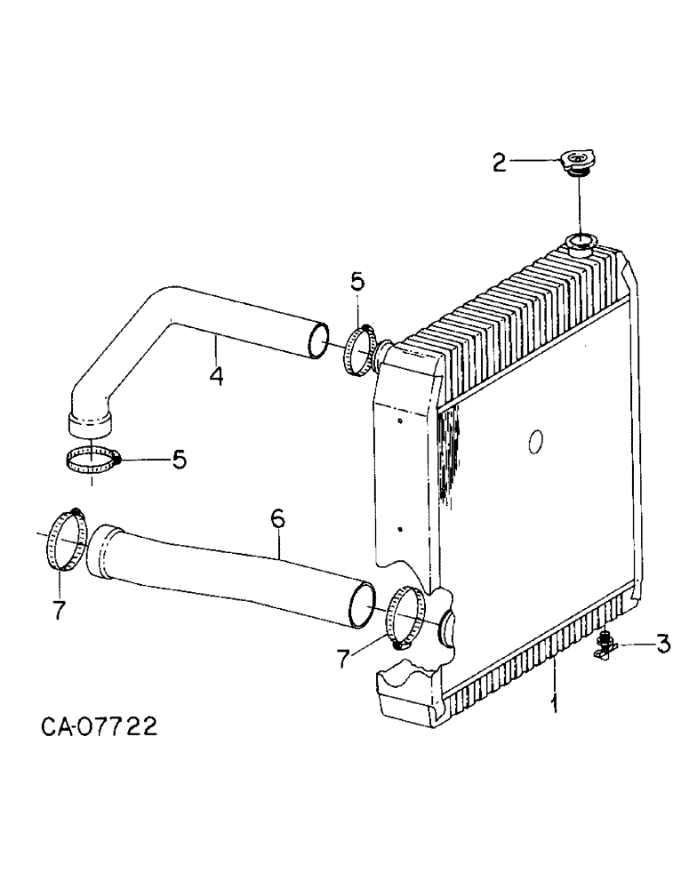 Схема запчастей Case IH 3488 - (06-03) - COOLING, RADIATOR AND CONNECTIONS Cooling