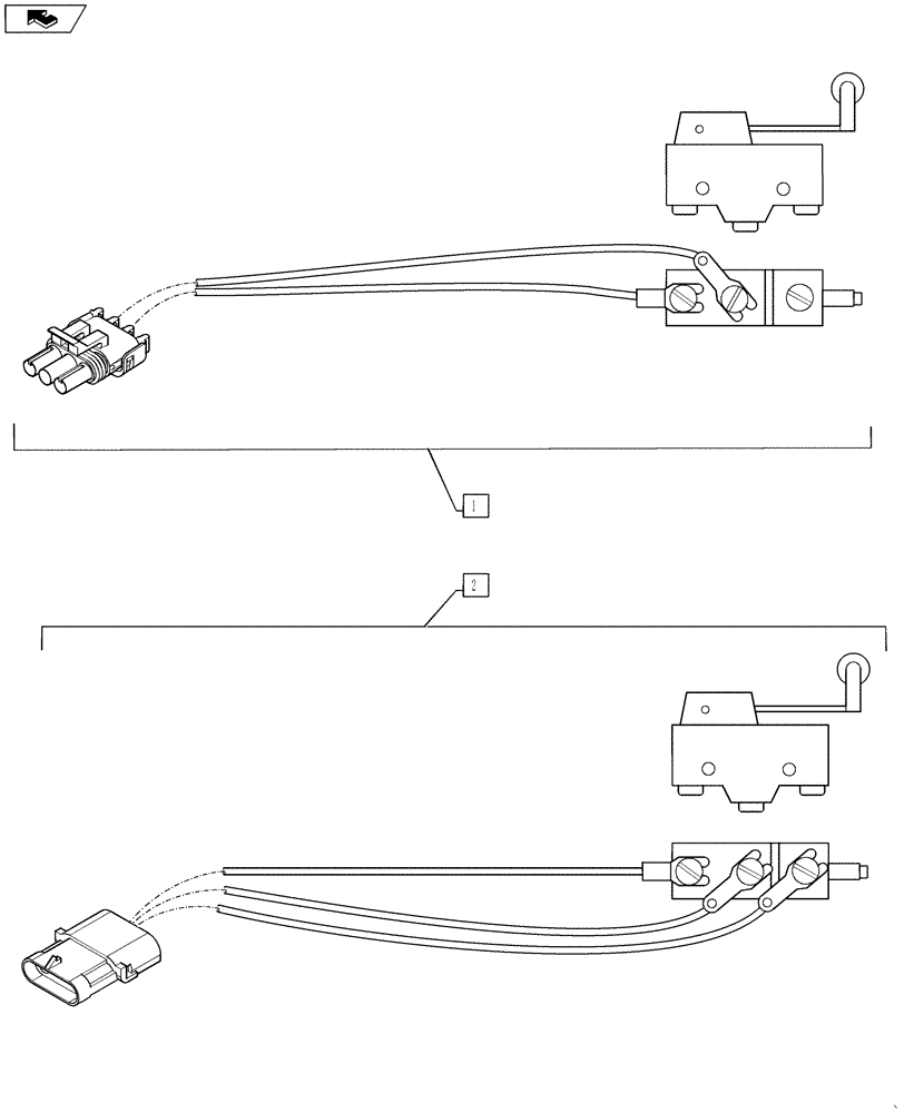 Схема запчастей Case IH 3230 - (55.610.01) - NEUTRAL SAFETY & REVERSE SWITCH (55) - ELECTRICAL SYSTEMS