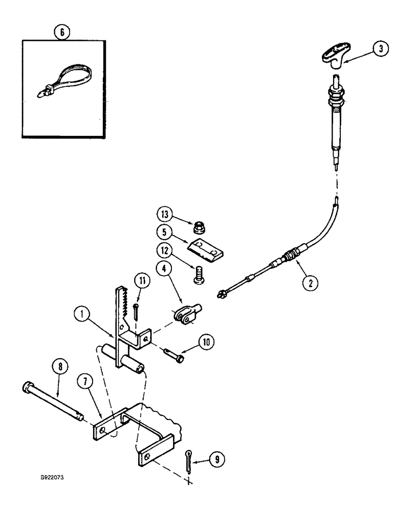 Схема запчастей Case IH 1666 - (7-12) - PARKING BRAKE (5.1) - BRAKES