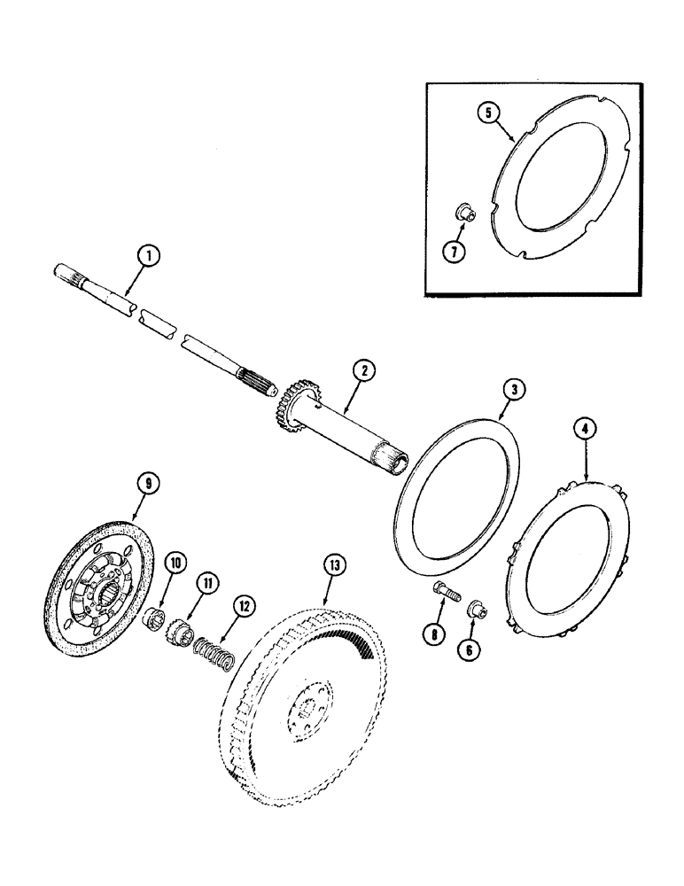 Схема запчастей Case IH 2090 - (6-224) - POWER SHIFT TRANSMISSION, TORQUE LIMITER (06) - POWER TRAIN