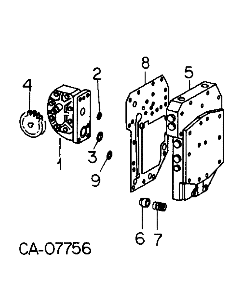 Схема запчастей Case IH 3088 - (10-01) - HYDRAULICS, HYDRAULIC POWER SUPPLY, ON CLUTCH HOUSING (07) - HYDRAULICS